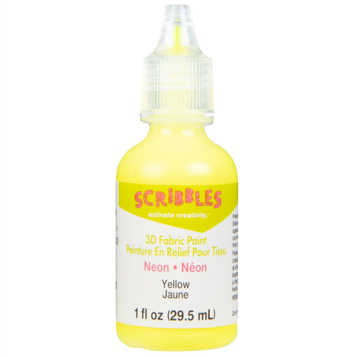 Scribbles • 3D-Textilfarbe Neon 29,5 ml Gelb