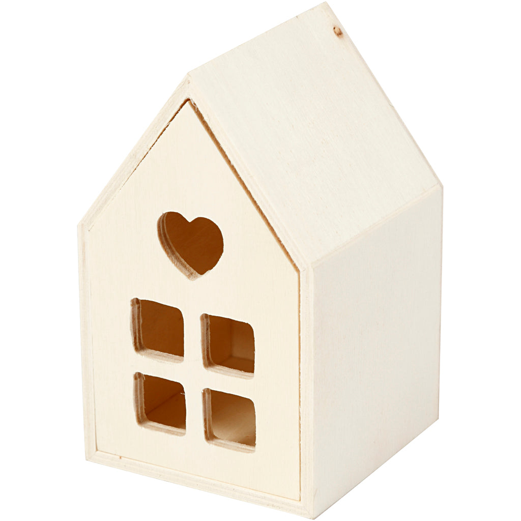 Creativ Company Holzhaus mit Schublade, 10,8 cm