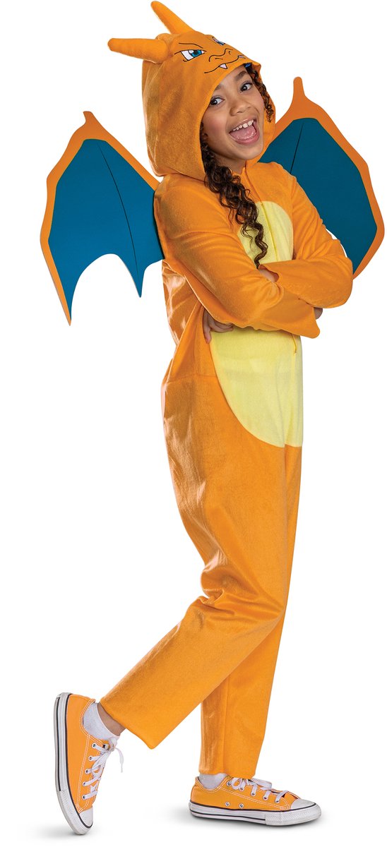 Disguise Pokémon Glurak, klassisches Kinderkostüm, Größe L (10–12 Jahre)