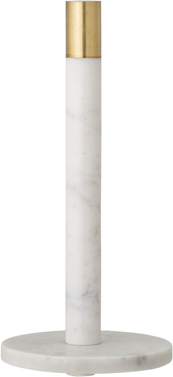 Bloomingville - Emira Küchenrollenhalter - Weiß - Marmor
