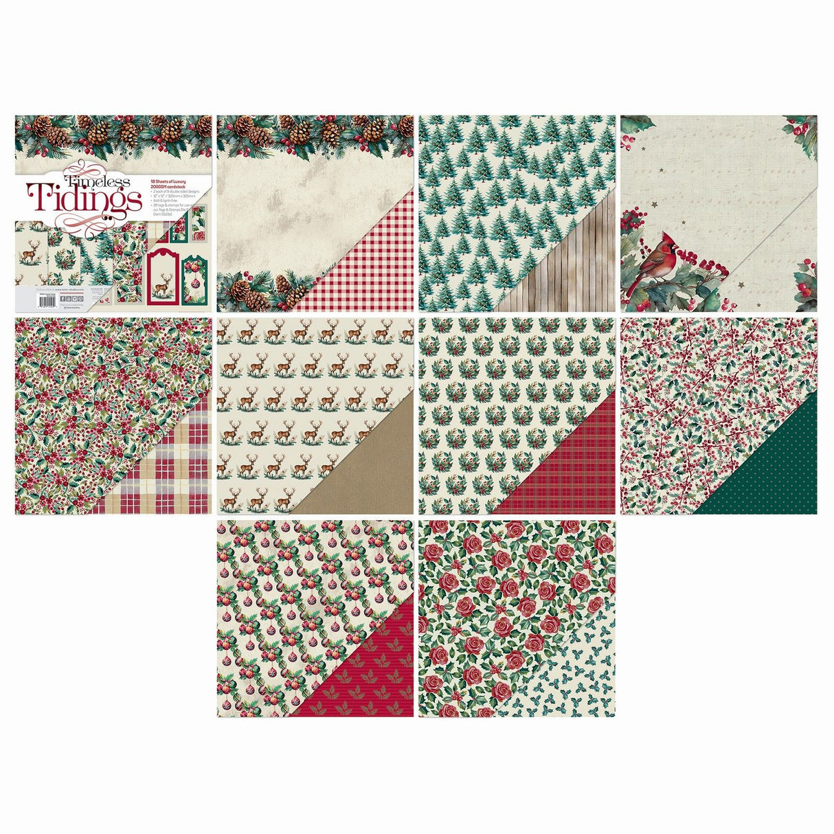 Tonic Studios • Timeless Tidings 12x12 Kunstblock