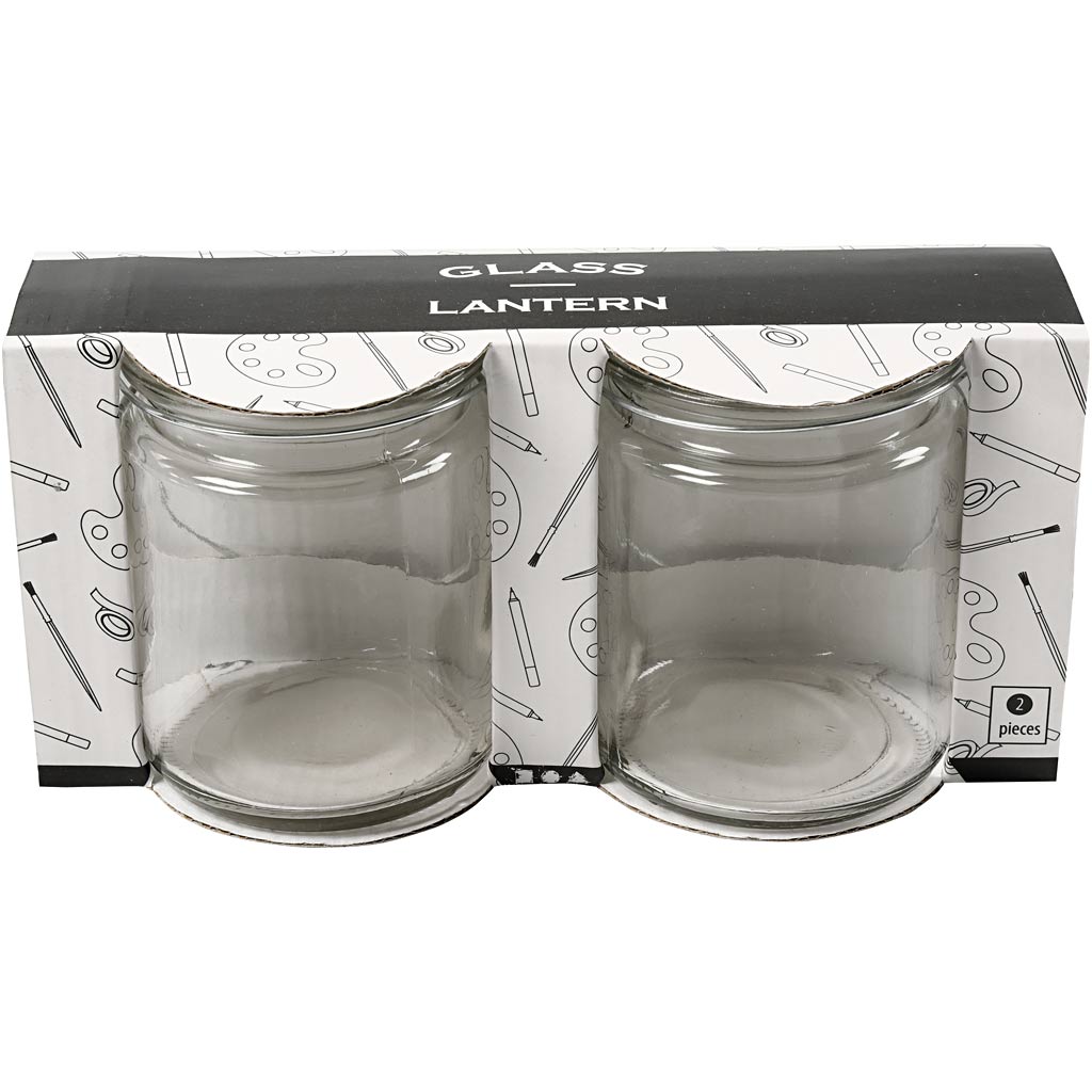 Creativ Firmenlaterne, H: 10 cm, T 7,6 cm, 2 Stück 1 Box