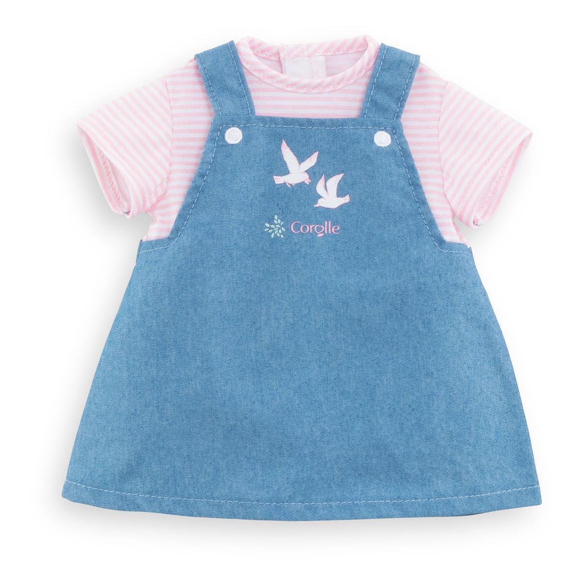 Corolle Mon Poupon Puppenkleid gestreift, 30 cm