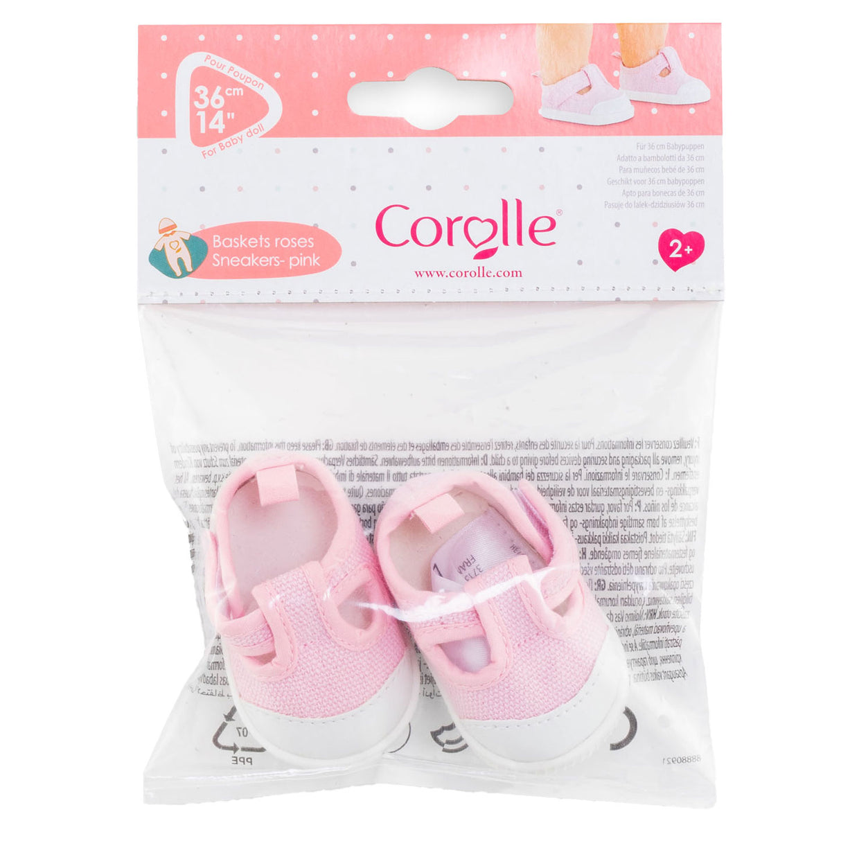 Corolle Puppensneaker rosa - Babypuppenzubehör 36cm.