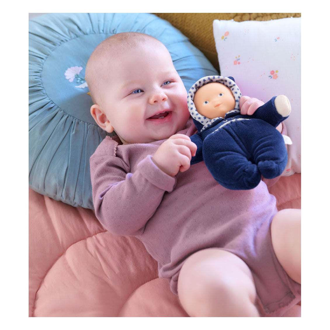 Corolle mon doudou babidoux marineblaue Sternenträume-Babypuppe, 20 cm