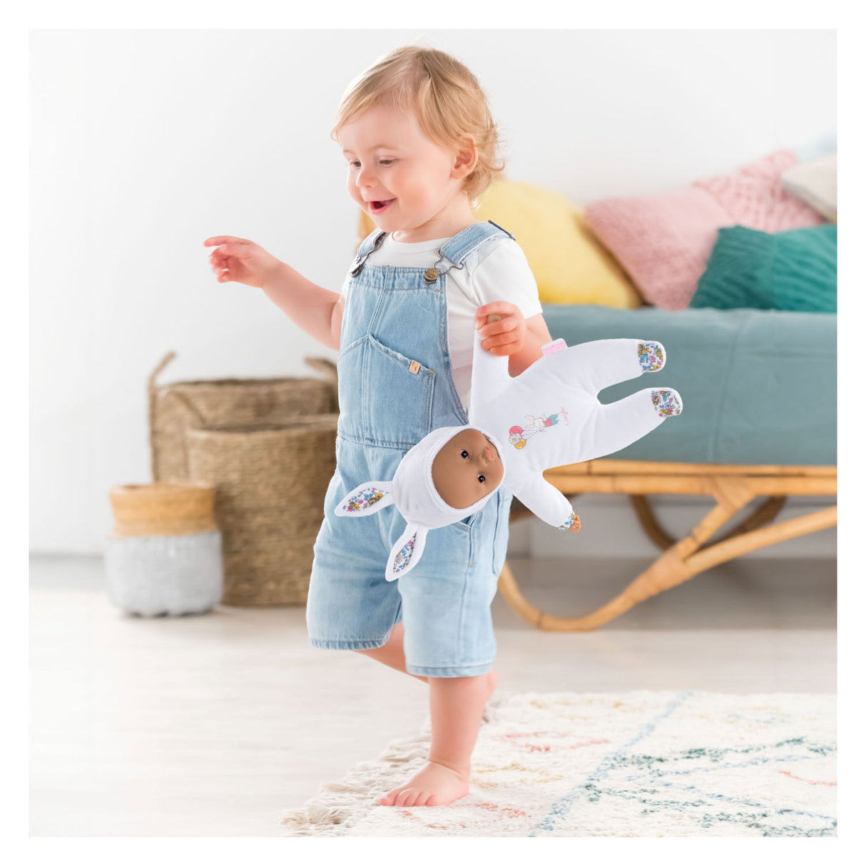 Corolle Mon Doudou Sweet Heart Babypop - Kaninchen Weiß, 30 cm