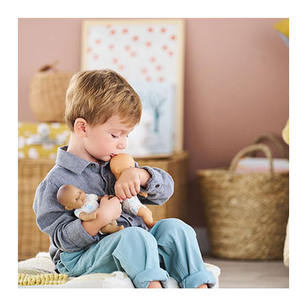 Corolle Mon Premier Poupon Mini Calin Babypop - Kaninchenblaue Augen, 20 cm