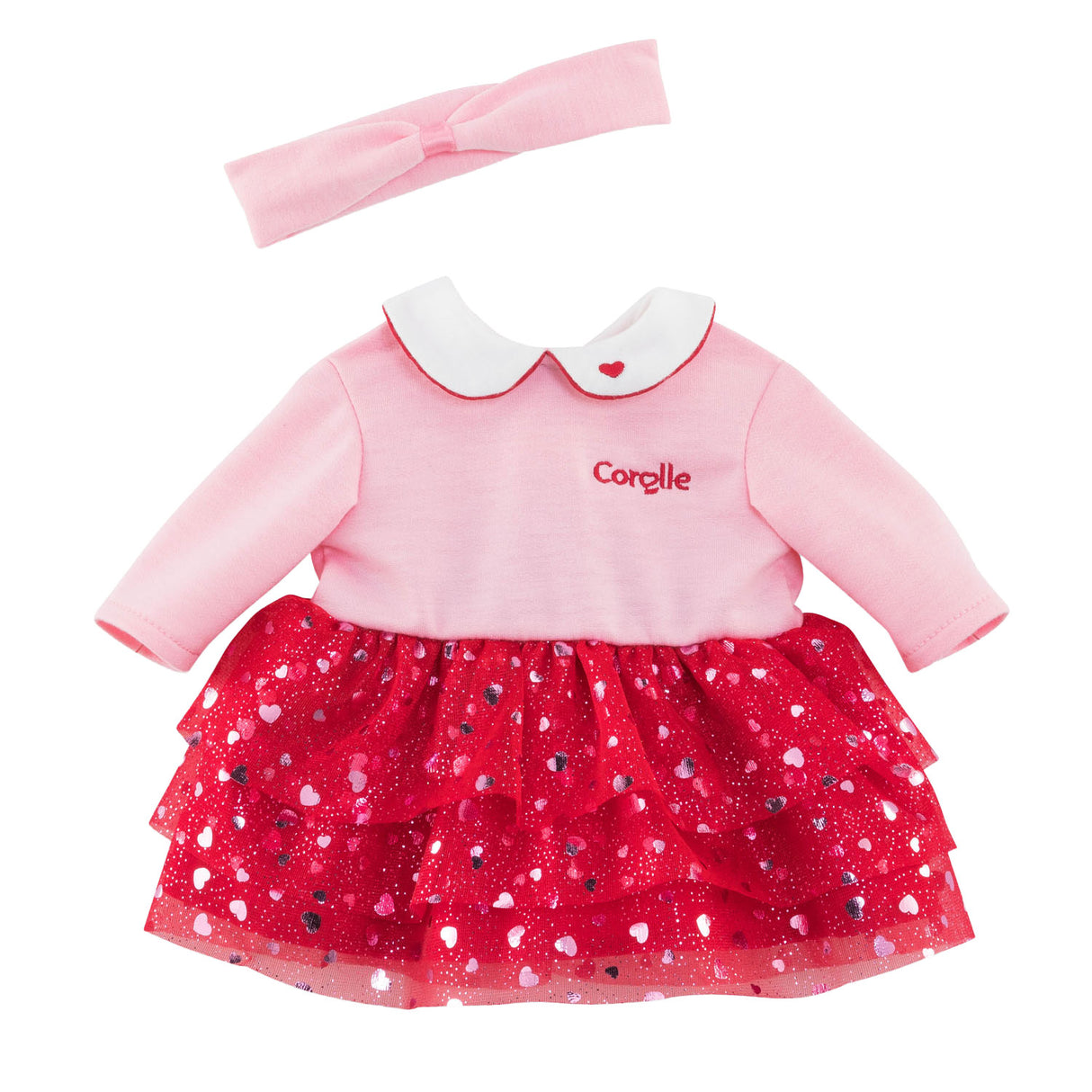 Corolle Mon Poupon Hearts Kleid und Stirnband, 30 cm