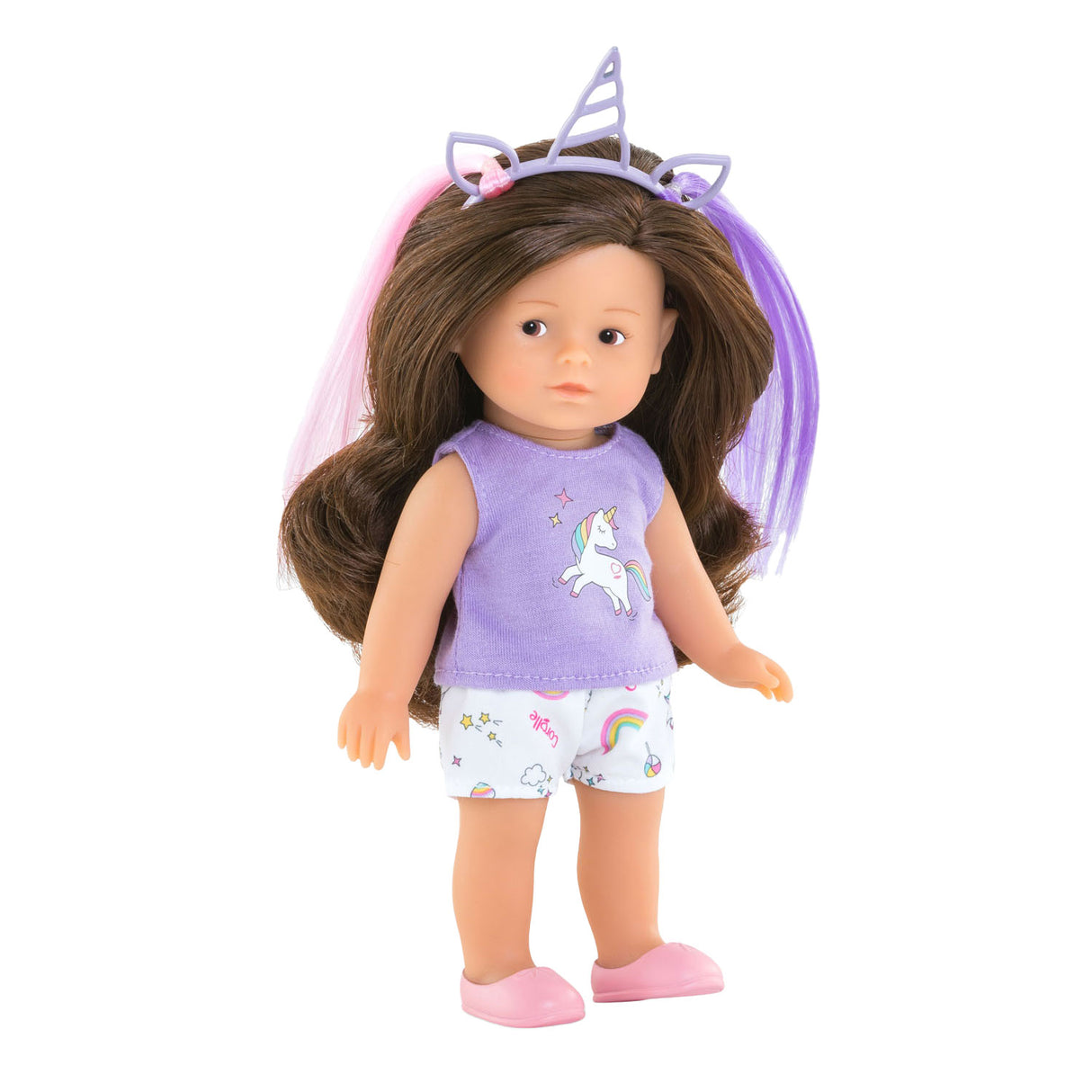 Corolle Puppe Einhorn Romy 20 cm – Mini-Corolline-Spielset mit Zubehör.
