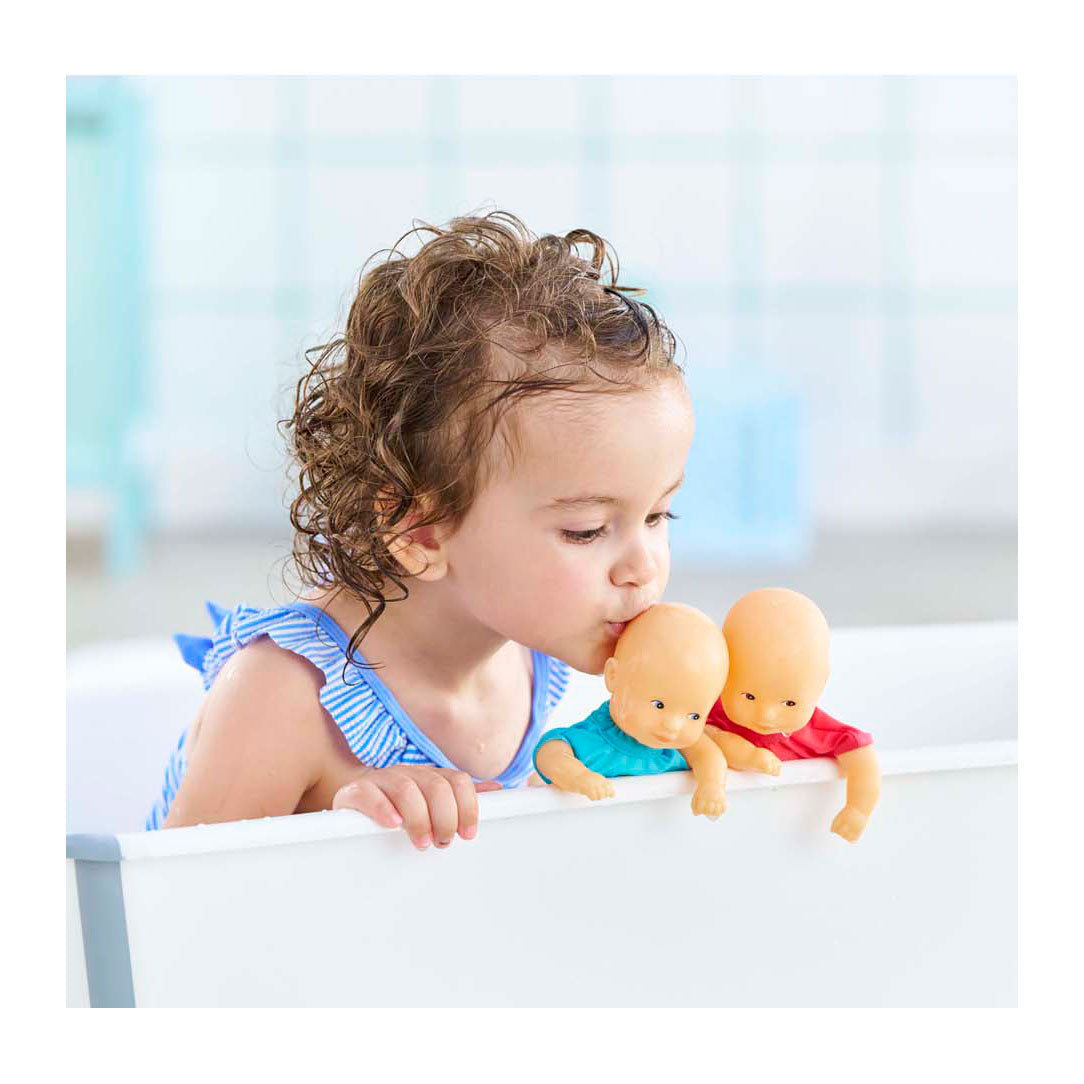 Corolle Mini-Badebabypuppe – blau, 20 cm