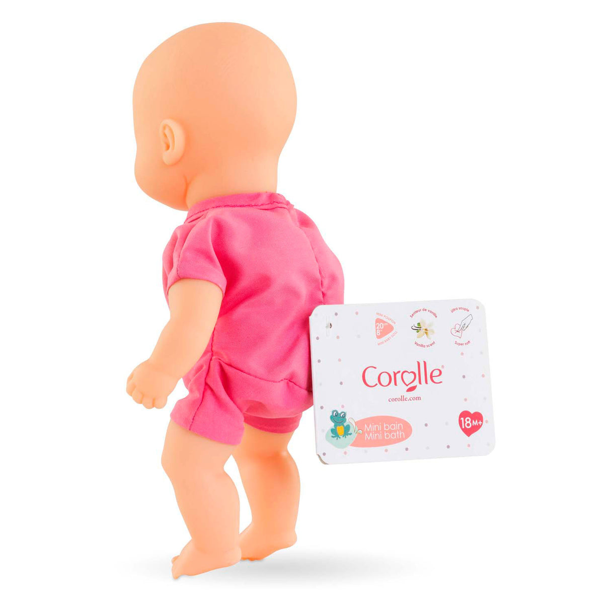 Corolle Mini-Badebabypuppe – rosa, 20 cm