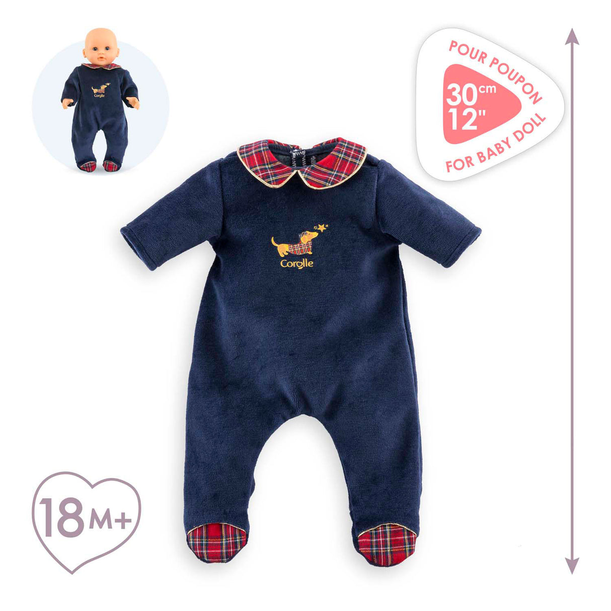 Corolle Ferienpuppen-Pyjama, 30 cm