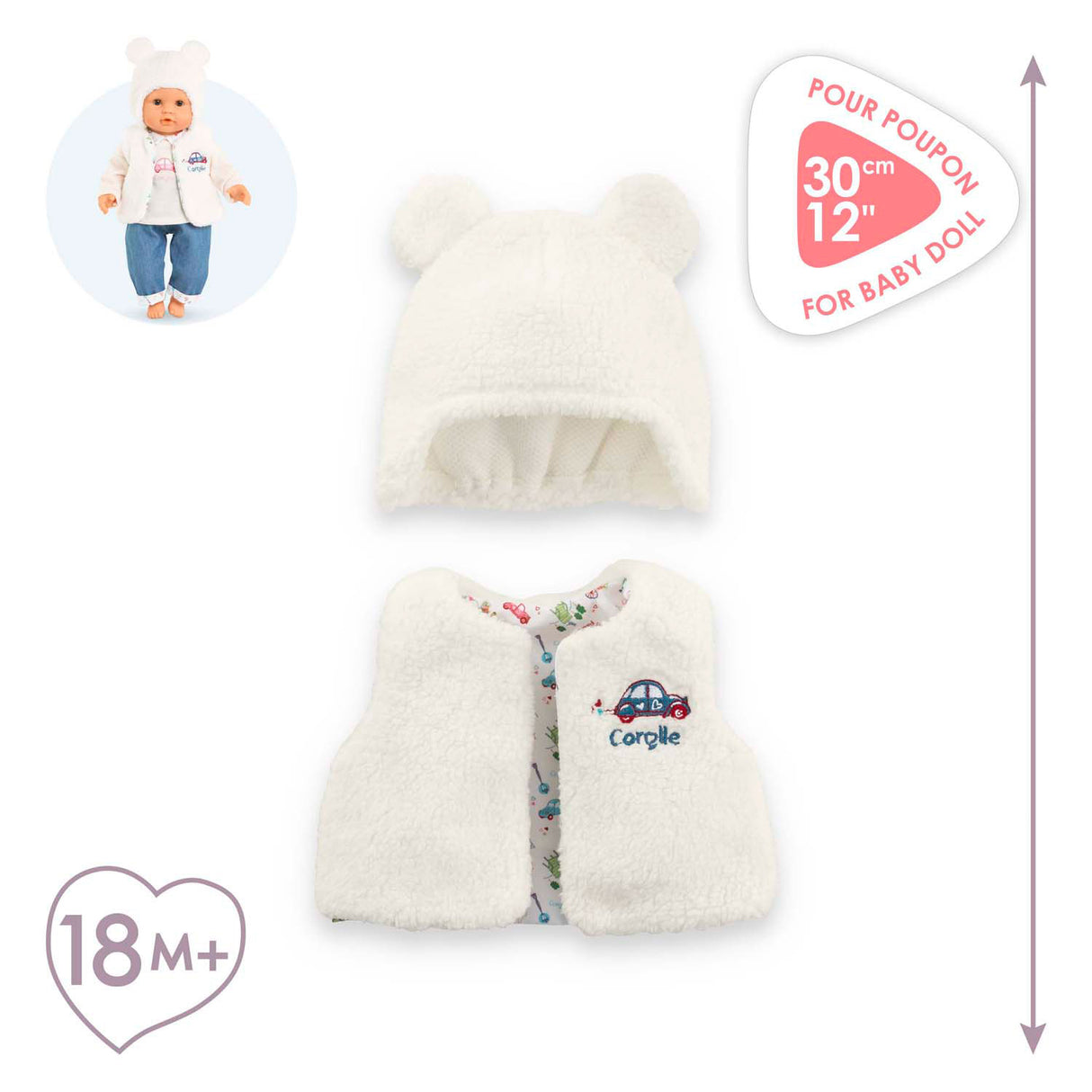 Corolle Winterset für Babypuppe, 30cm