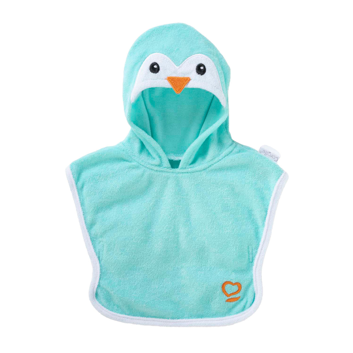 Corolle Badeumhang Babypuppe Pinguin 36cm - Puppenzubehör blau.