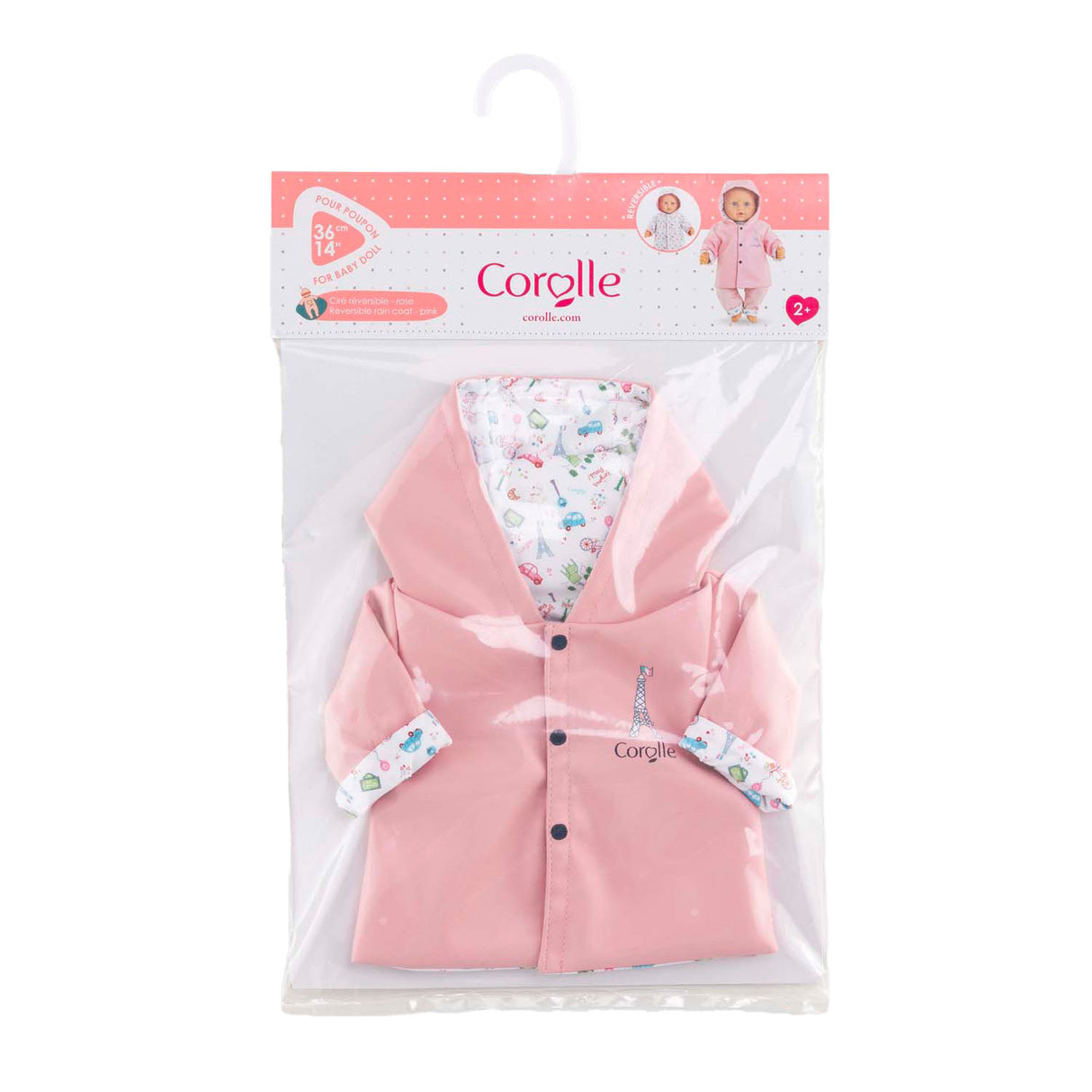 Corolle Wende-Regenmantel für Babypuppe, 36 cm