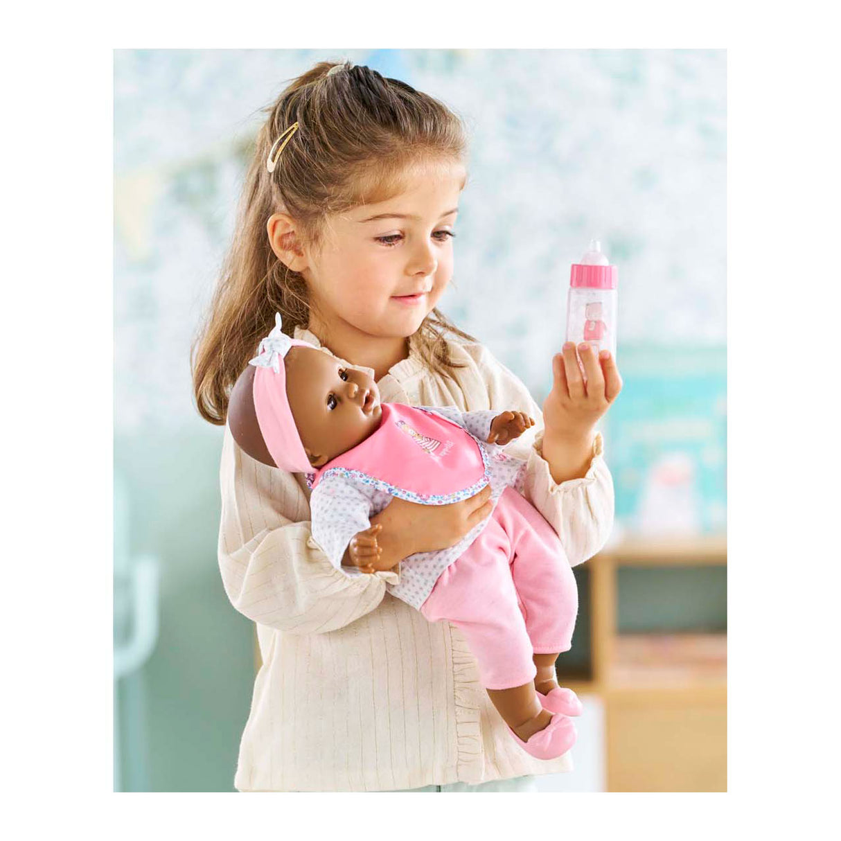 Corolle-Lätzchen und magische Milchflasche für Babypuppe