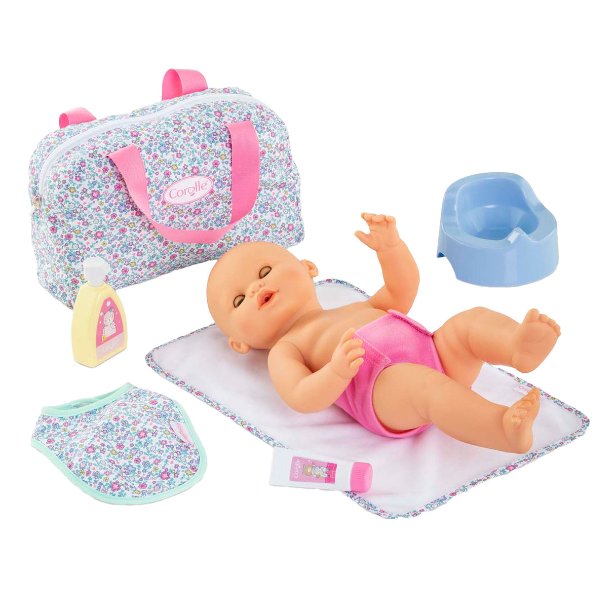 Corolle Windelzubehör-Blumenset für Babypuppe, 36 cm