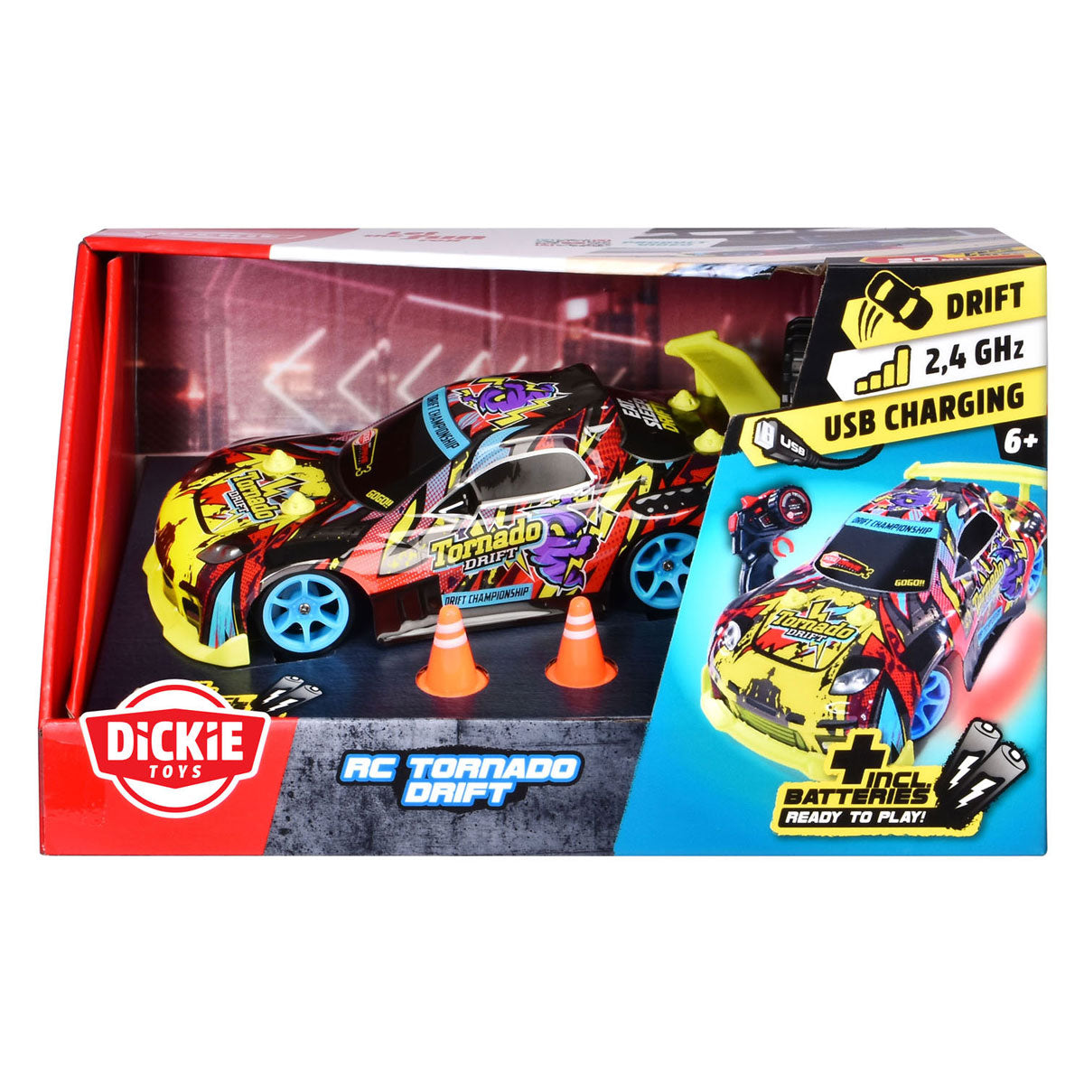 Dickie RC Steerable Auto Tornado Drift RTR