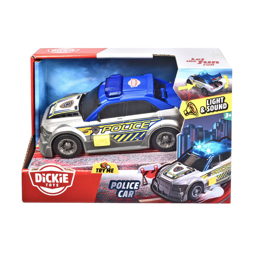 Dickie Police Car grau mit Licht und Geräusch