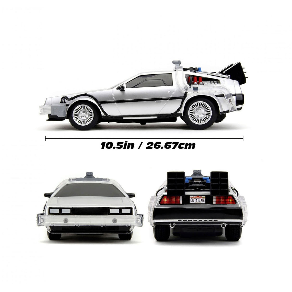 Jada Toys Jada kontrolliertes Auto „Zurück in die Zukunft“ RC-Zeitmaschine 1:16