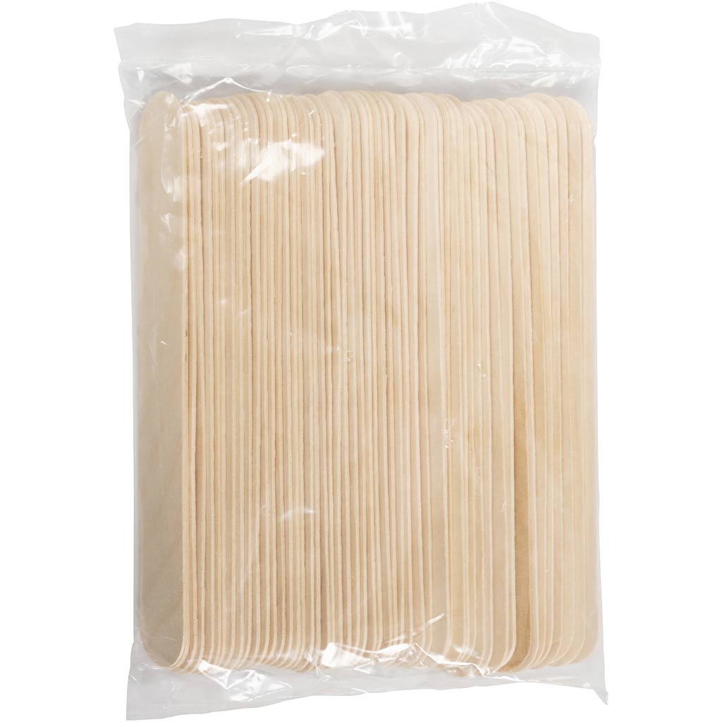 Creativ Company Eisstiele, L: 20 cm, B: 25 mm, natur, 50 Stück 1 Box