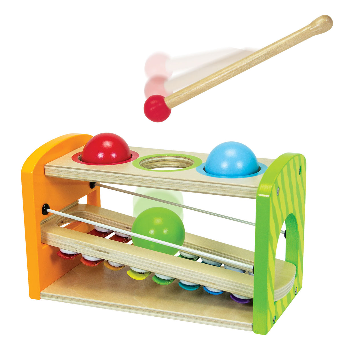 Eichhorn Hammerbank mit Xylophon, 5-teilig.