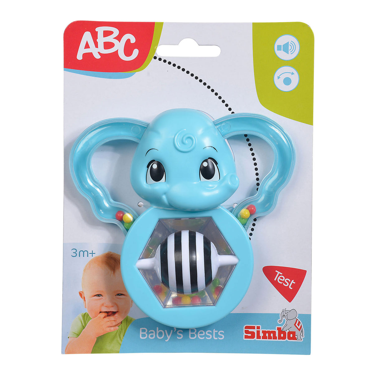 ABC-Rasselelefant mit Spiegel
