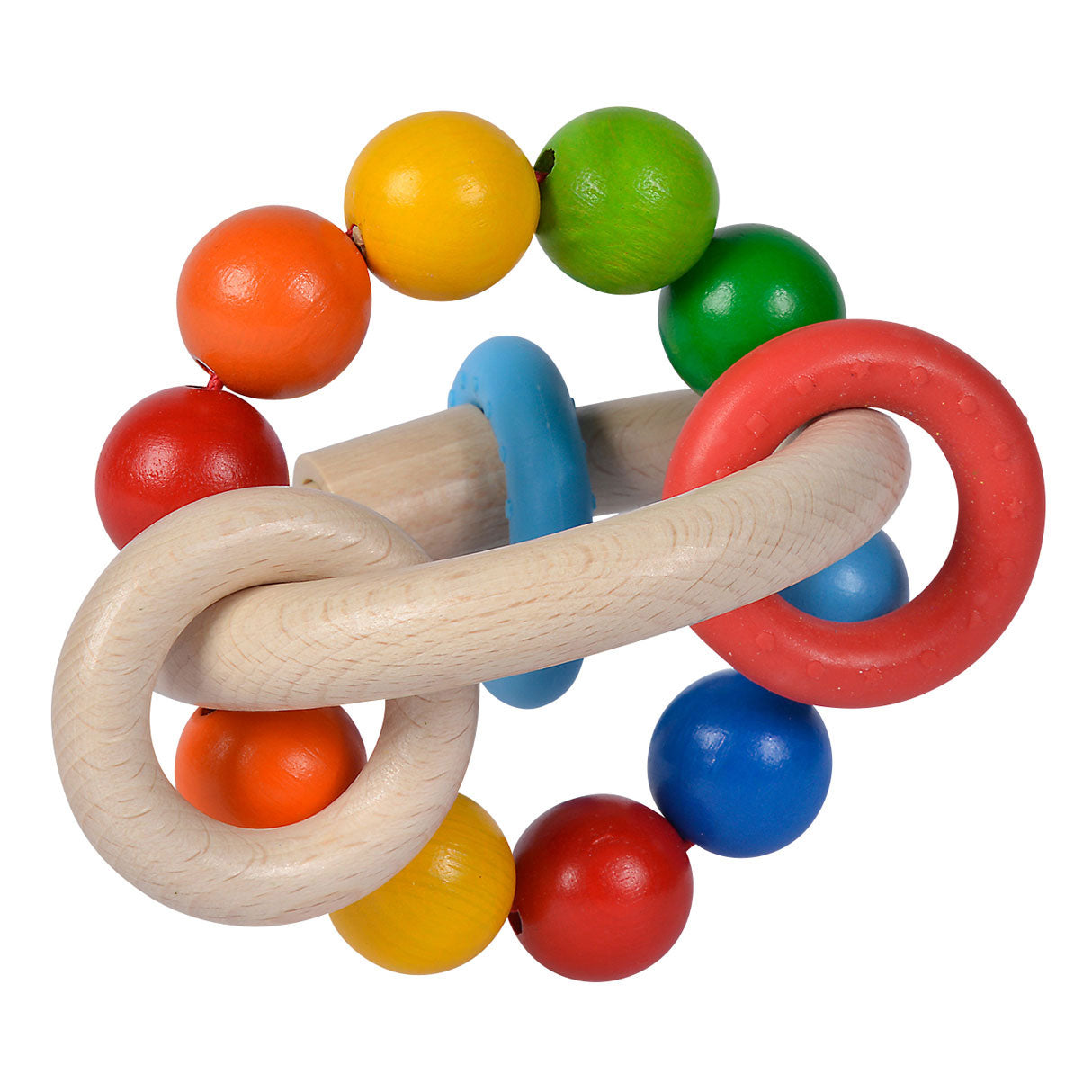 Eichhorn Baby Holzgriffring 3d