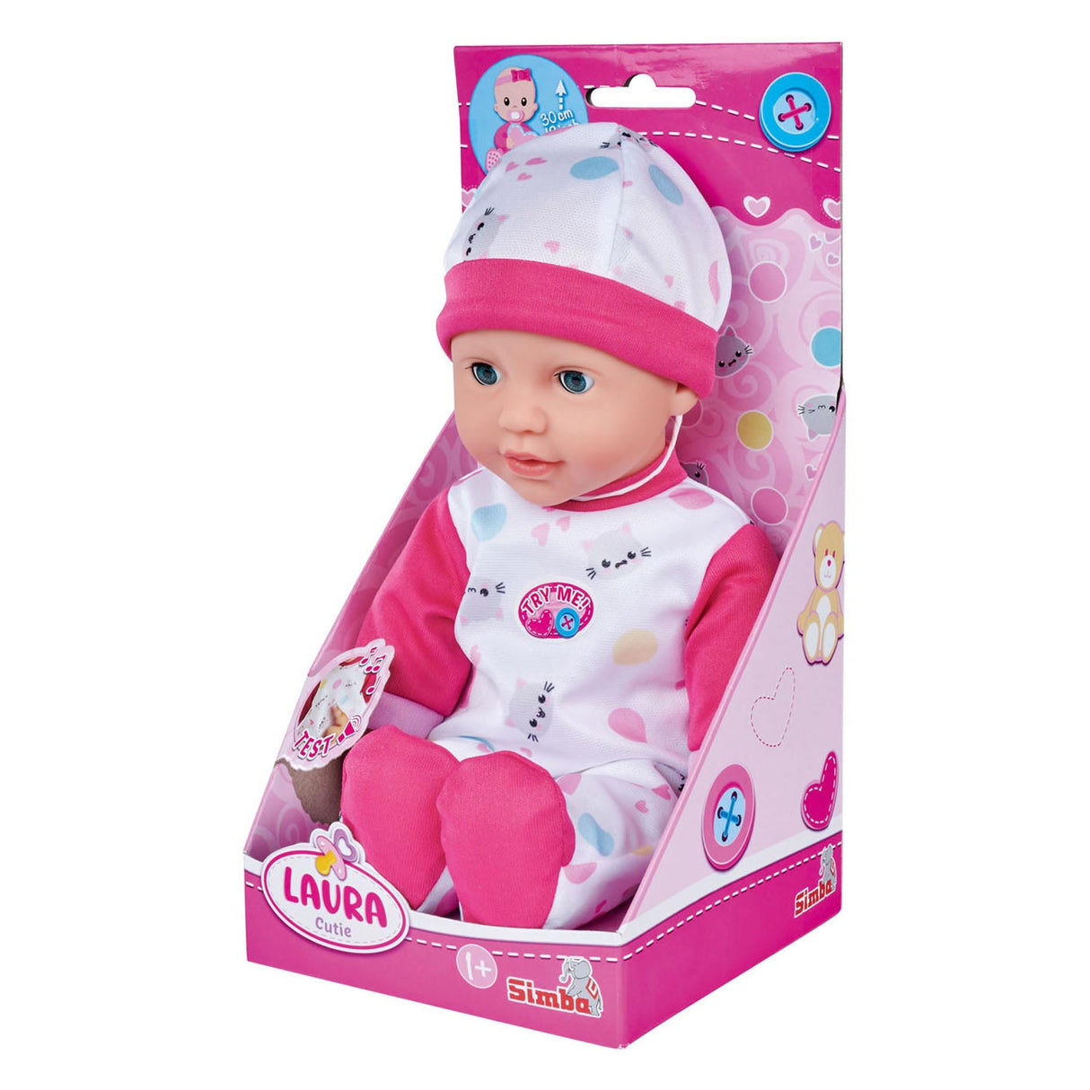 Simba Babypuppe Laura Cutie, 30cm