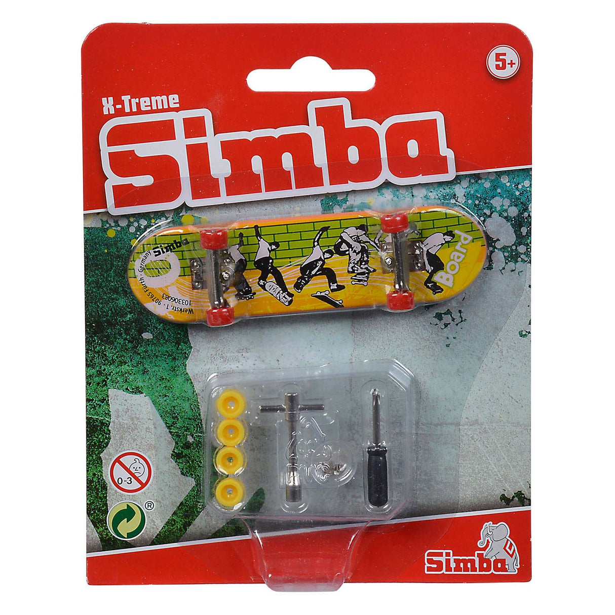 Simba Fingerskateboard X-Treme Farbe mit Zubehör