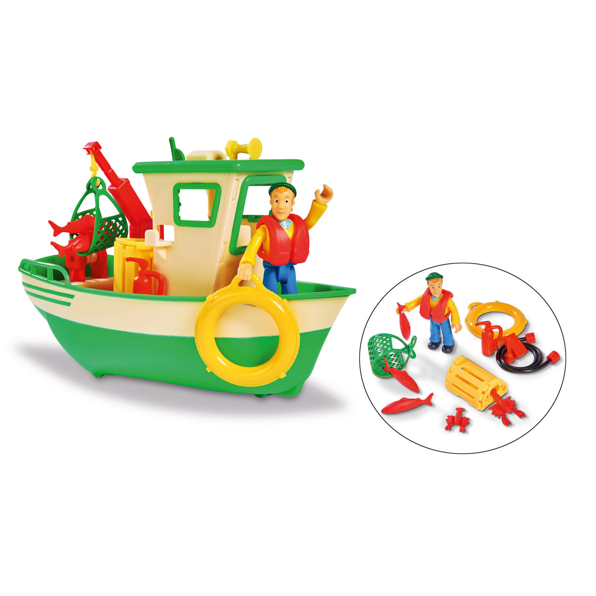 Simba Feuerwehrmann Sam Charlies Fischerboot mit Figur