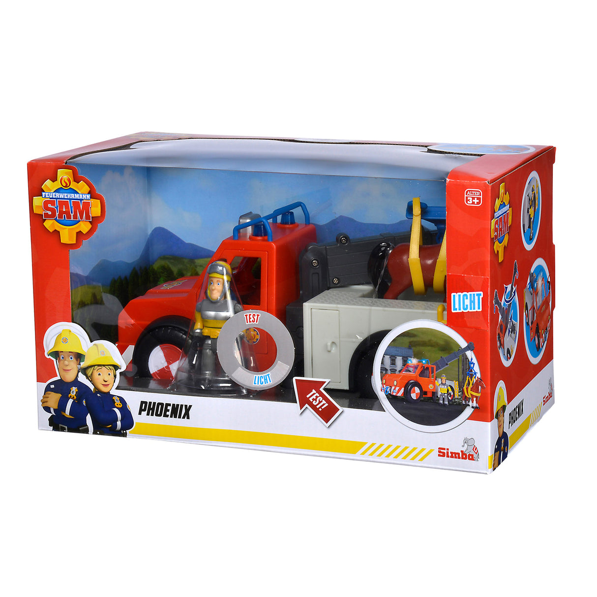 Simba Feuerwehrmann Sam Phoenix Abschleppwagen mit Pferd