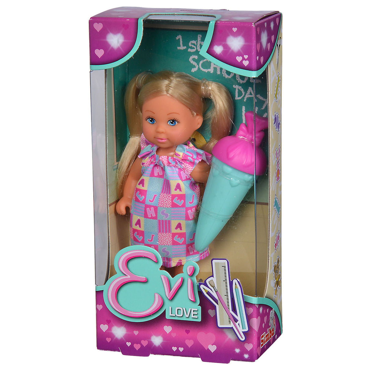 Evi Love Minipuppe am ersten Schultag