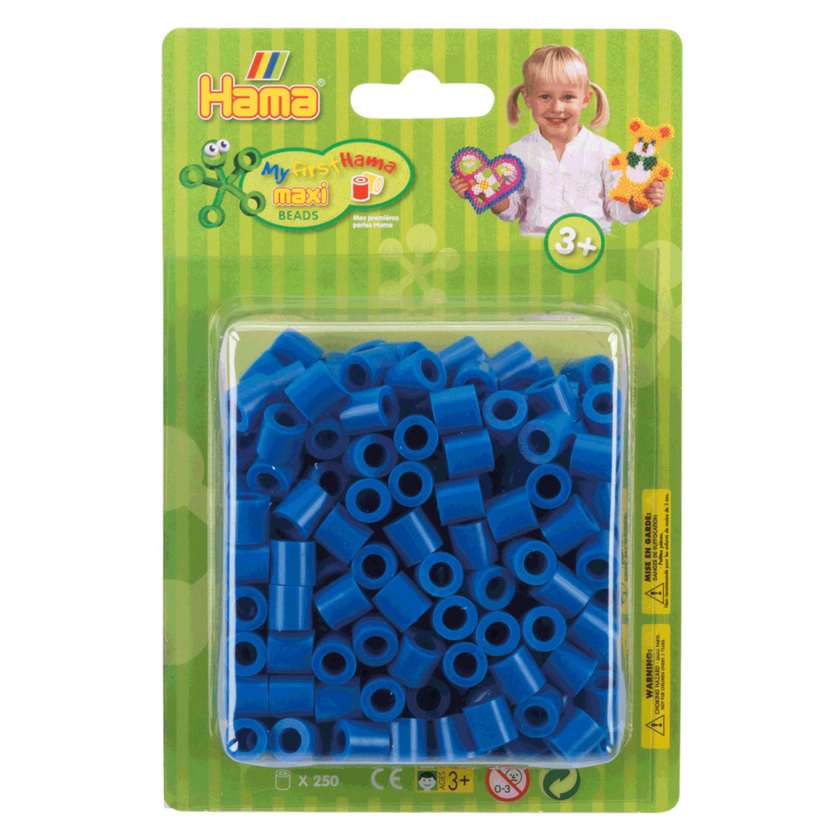 Hama Iron Perlen Maxi - Blue, 250st.