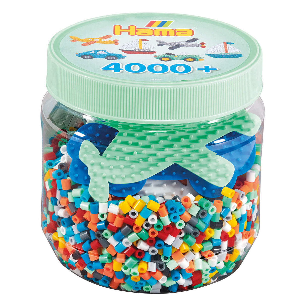 Hama Midi-Bügelperlen-Set im Topf, 4000-tlg.