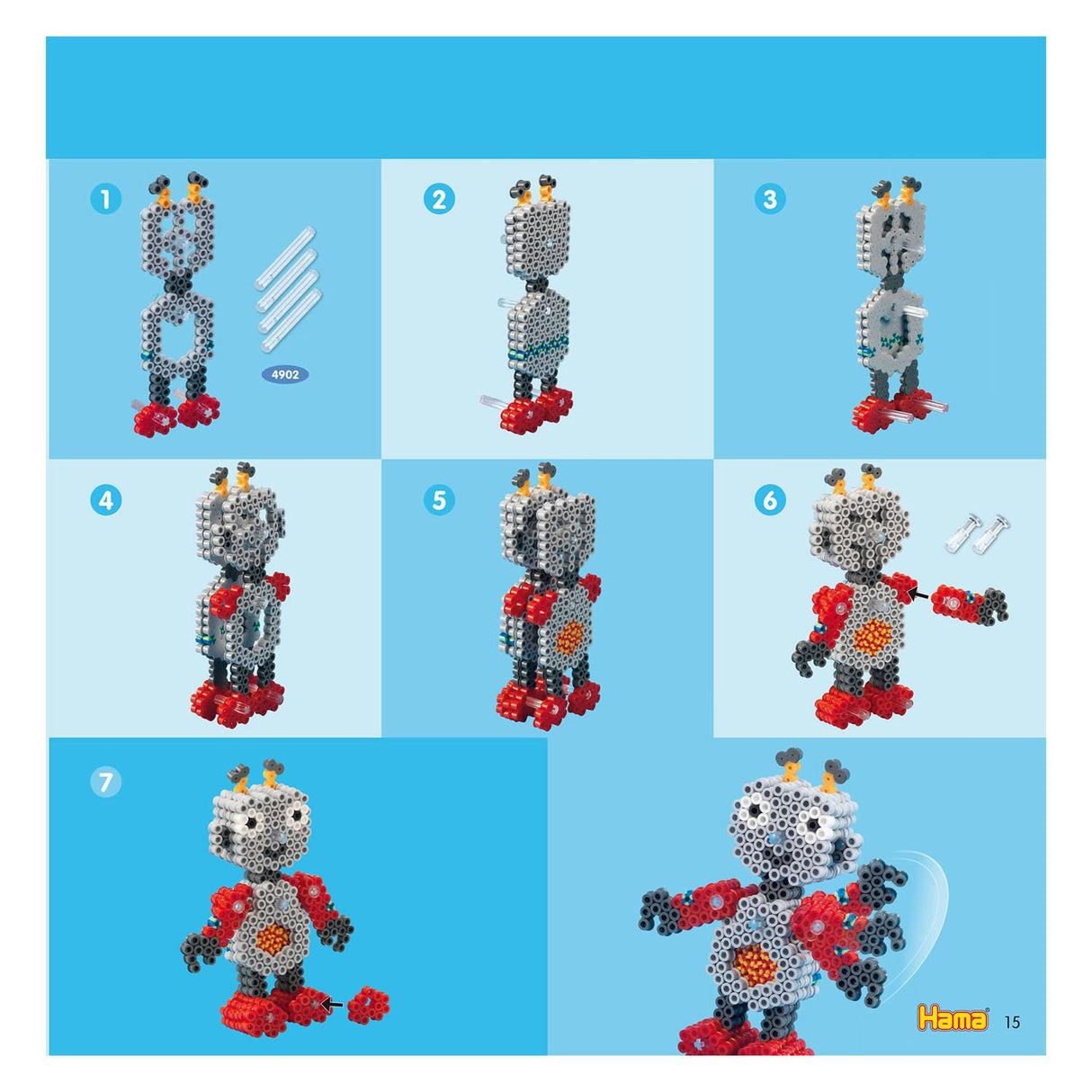 Hama String Perlen Inspiration Broschüre Nummer 18