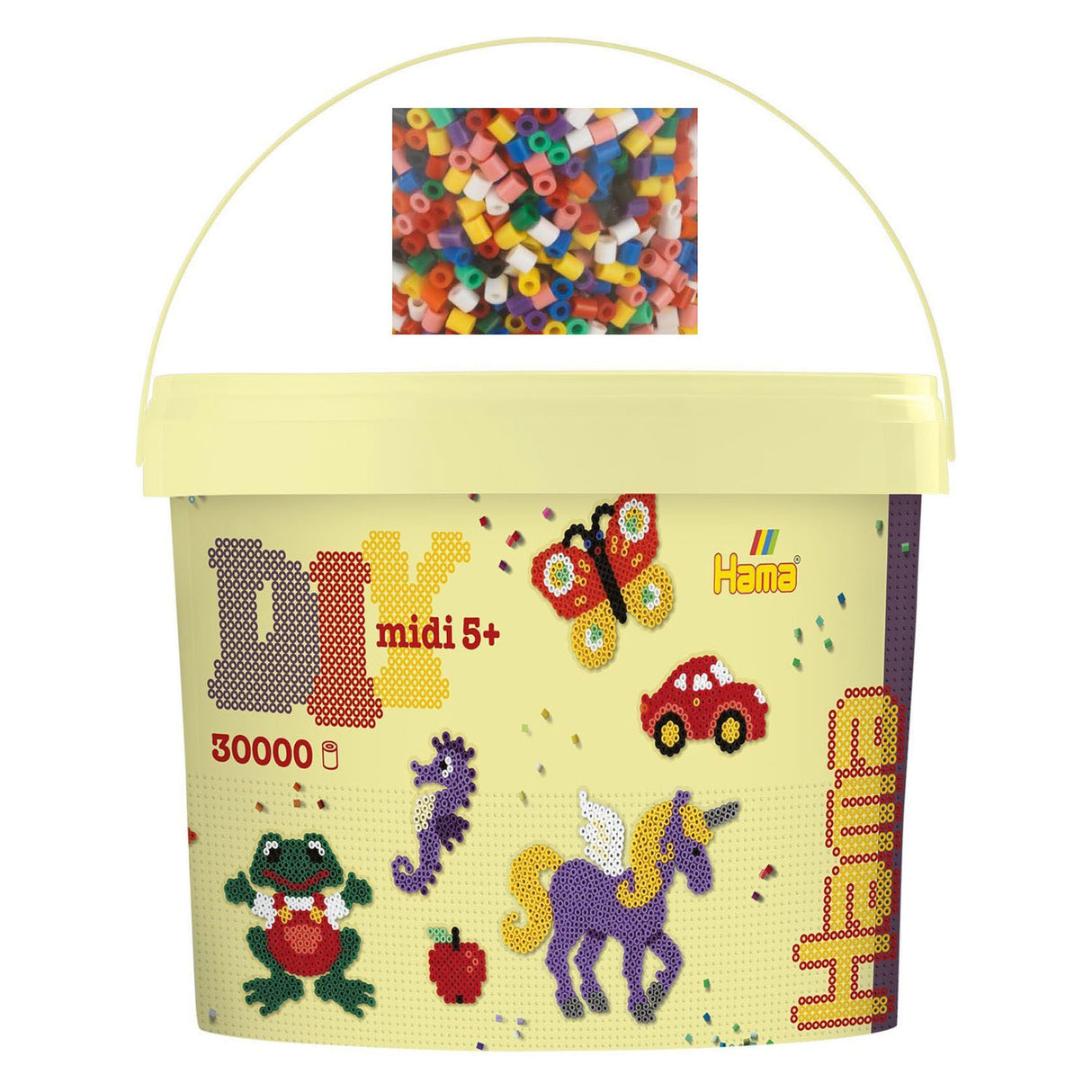 Hama Bügelperlen Midi-Eimer 30000 Stück