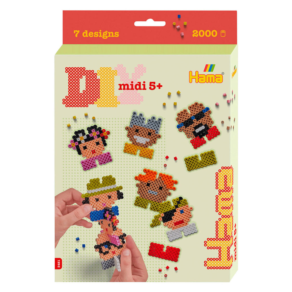Hama Bügelperlen-Set - Pixel 8, 2000-tlg.