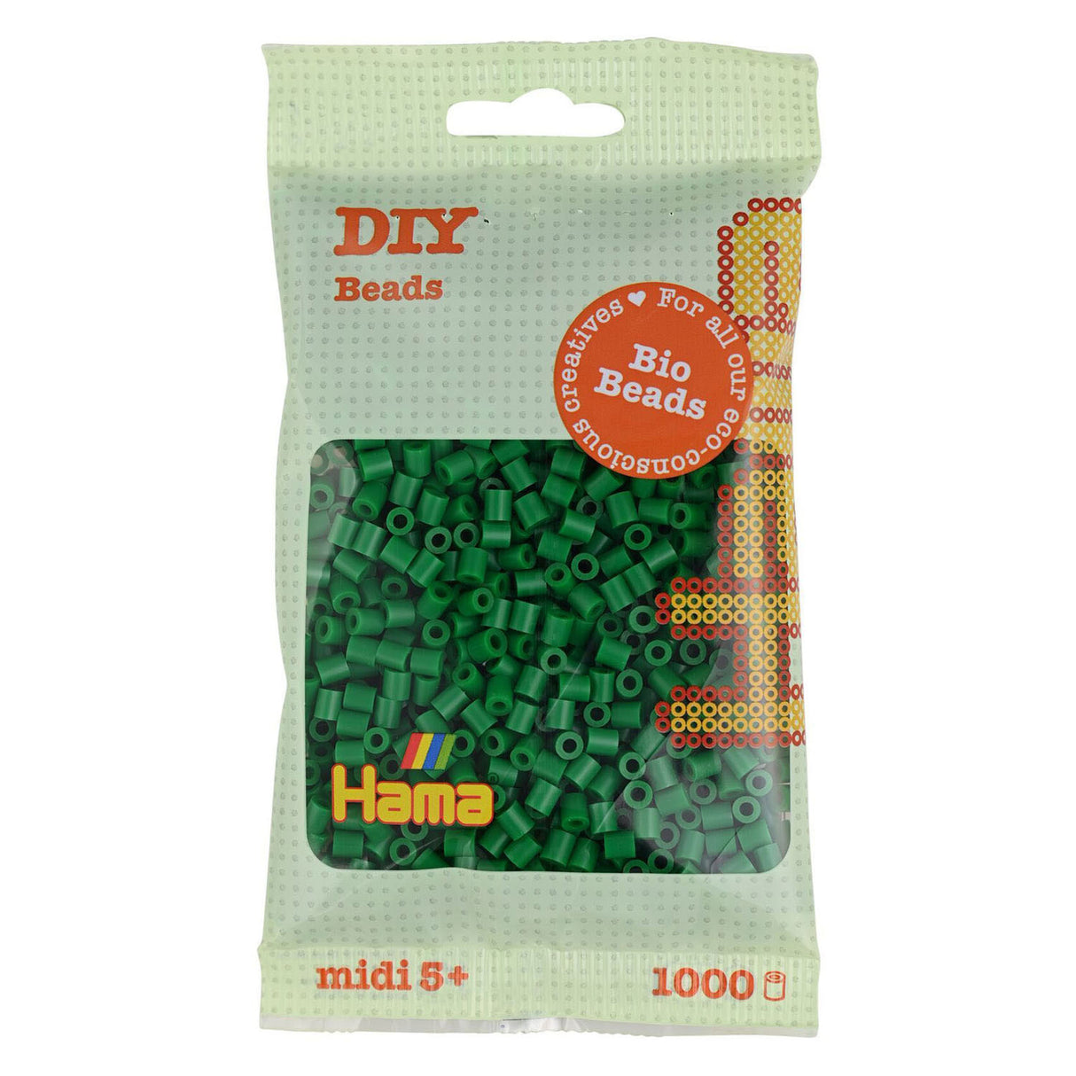 Hama Bio String Perlen - Grün (010), 1000st.