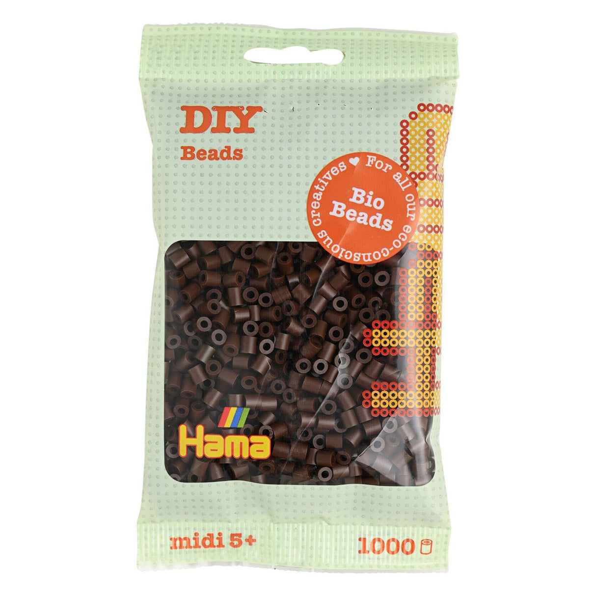 Hama Bio String Perlen - Brown (012), 1000st.