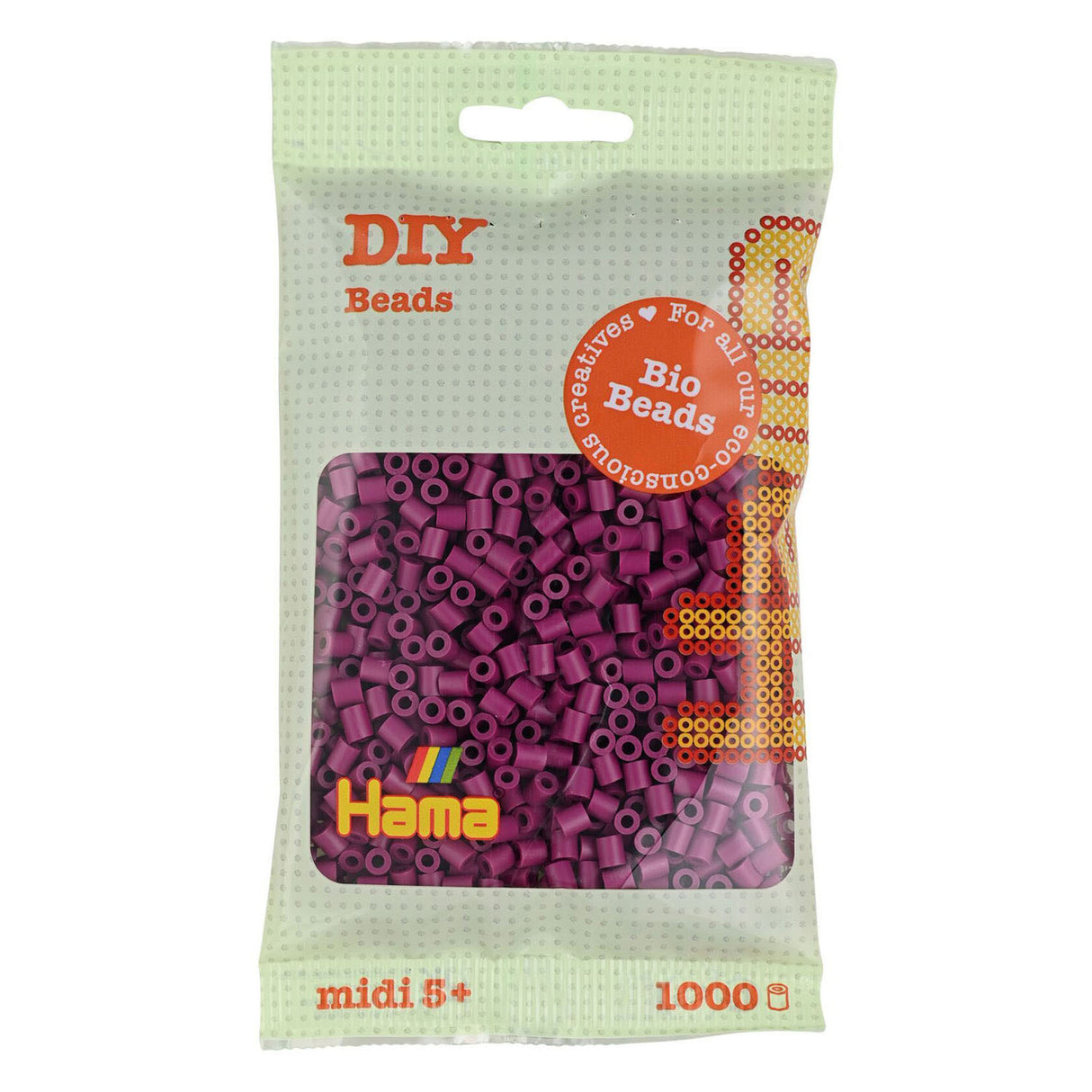 Hama Bio String Perlen - Pruim (082), 1000st.