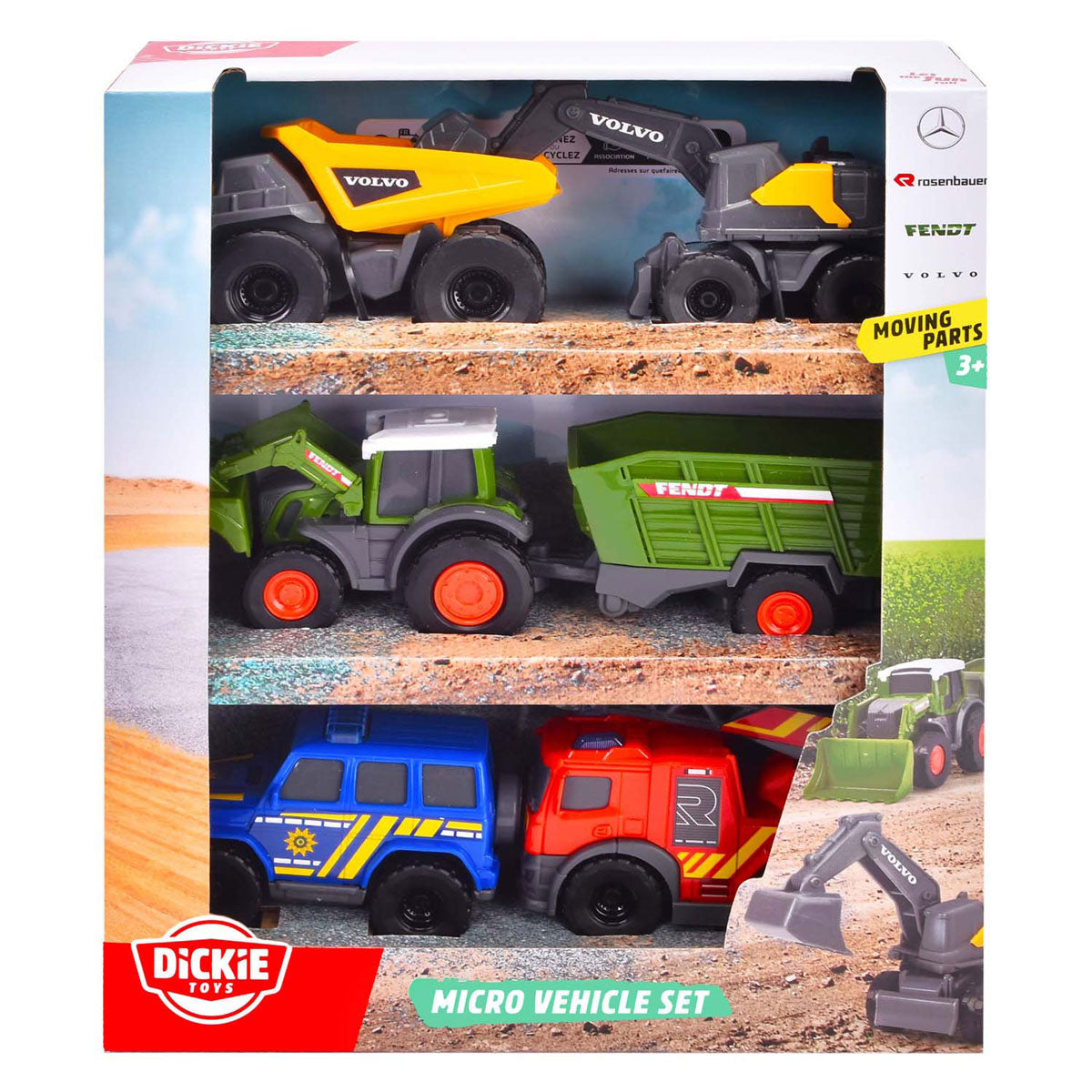 Dickie Micro City Team-Fahrzeuge, 6-tlg.