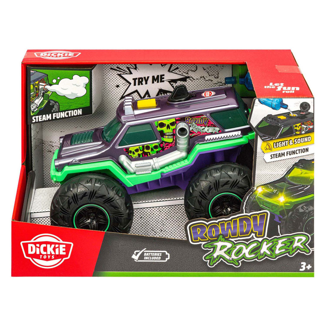 Dickie Toys – Modellauto Rowdy Rocker – Licht und Sound – 22 cm