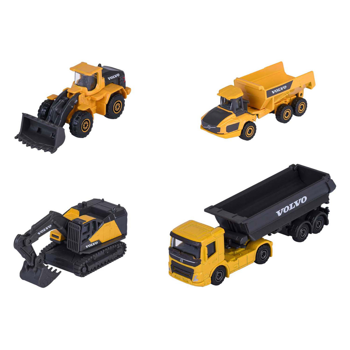 Majorette-Volvo-Konstruktion, 4-tlg.