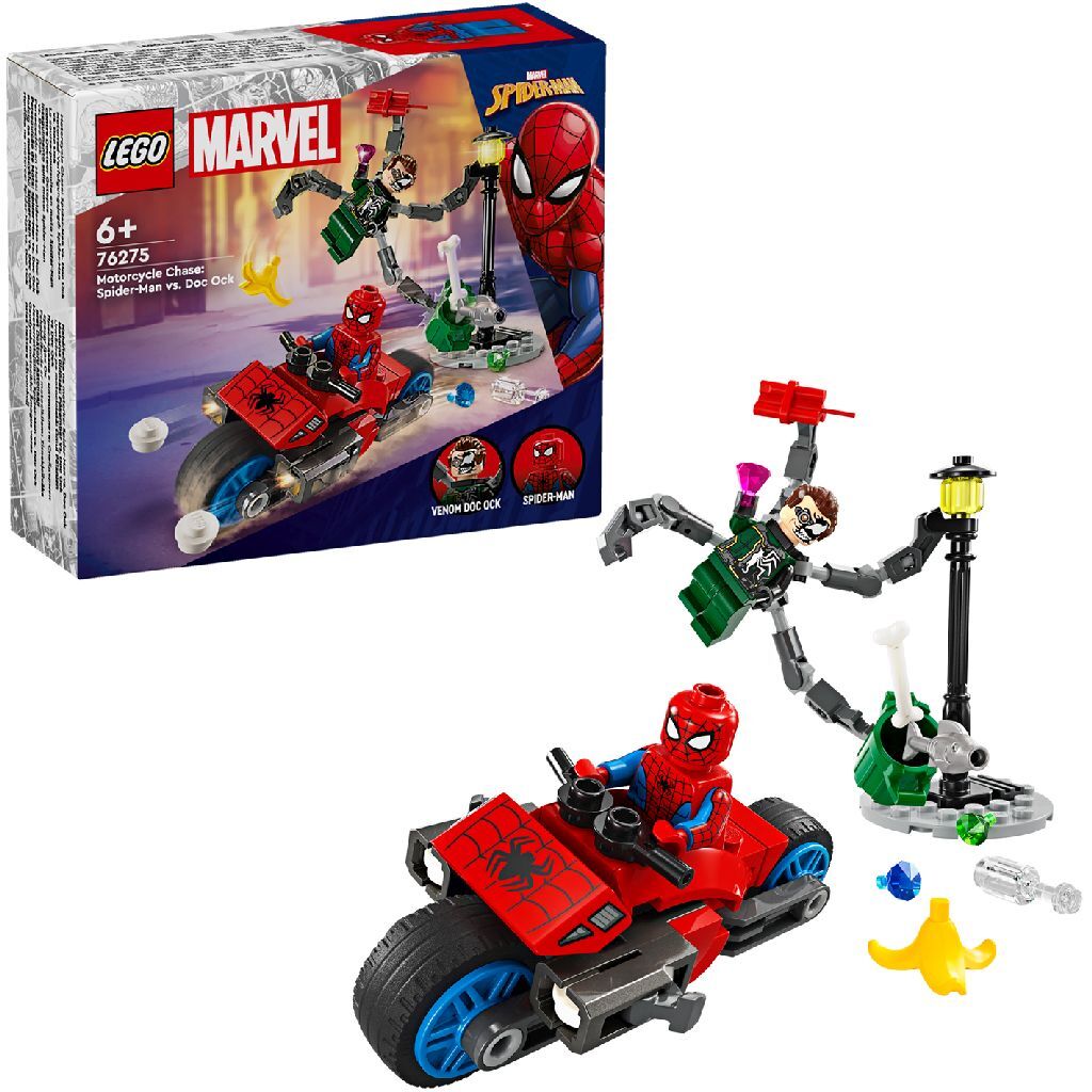 LEGO LEGO Super Heroes 76275 Motorradverfolgung: Spider-Man gegen Doc Ock