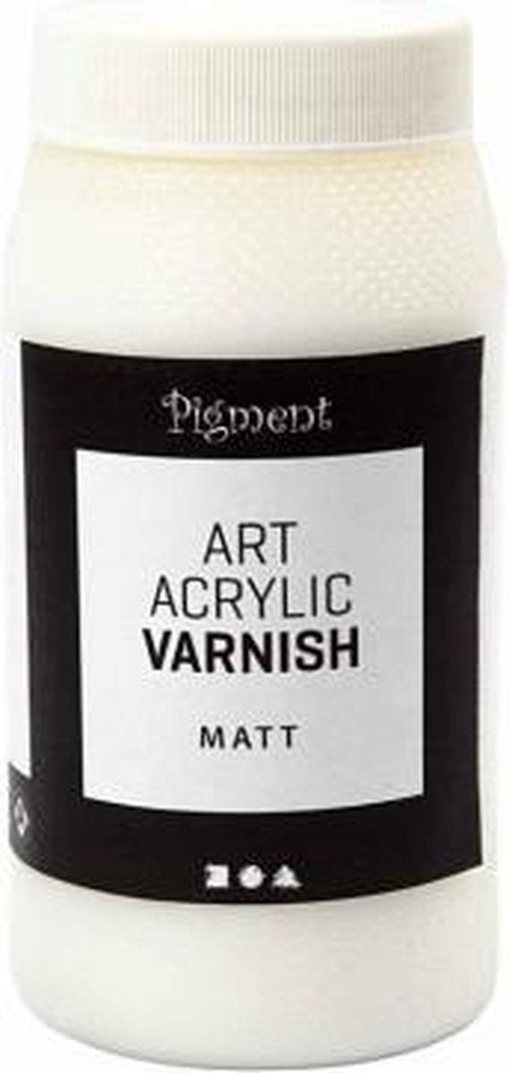 Creativ Company Art Acryllack, matt transparent, weiß, 500 ml 1 Box