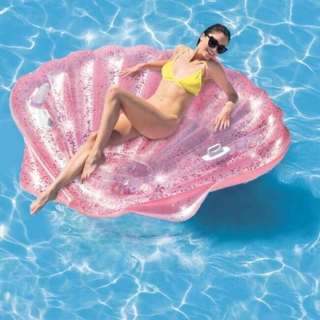 Intex rosa Meeresschalenluftbett