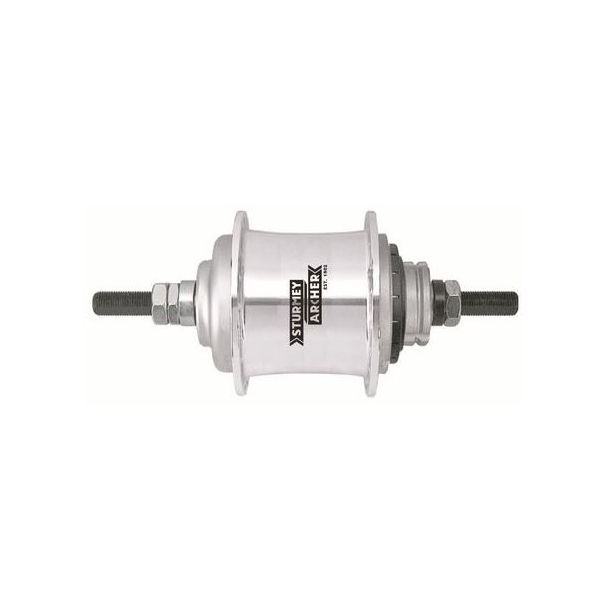 Gear Hub Sturmey Archer S -rf3 3 Geschwindigkeit Vrijloop - 36 Löcher - Silber