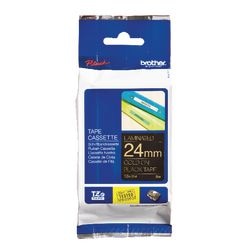 Labeltape brother tze354 24mmx8m goud zwart