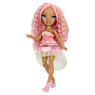 Rainbow High Be Dazzling Fashion Dolls – Adeline Rose (Rosa) mit Blendwerkzeug und glitzernden Strasssteinen